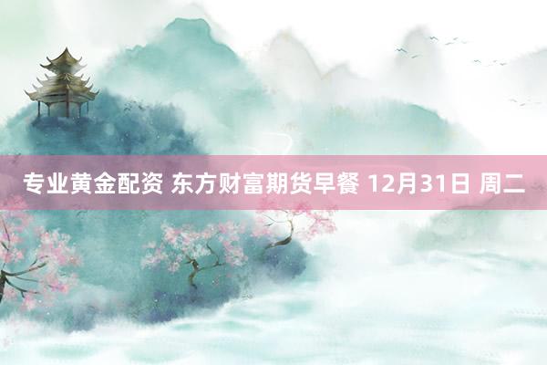 专业黄金配资 东方财富期货早餐 12月31日 周二