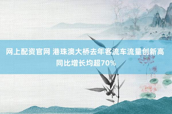 网上配资官网 港珠澳大桥去年客流车流量创新高 同比增长均超70%